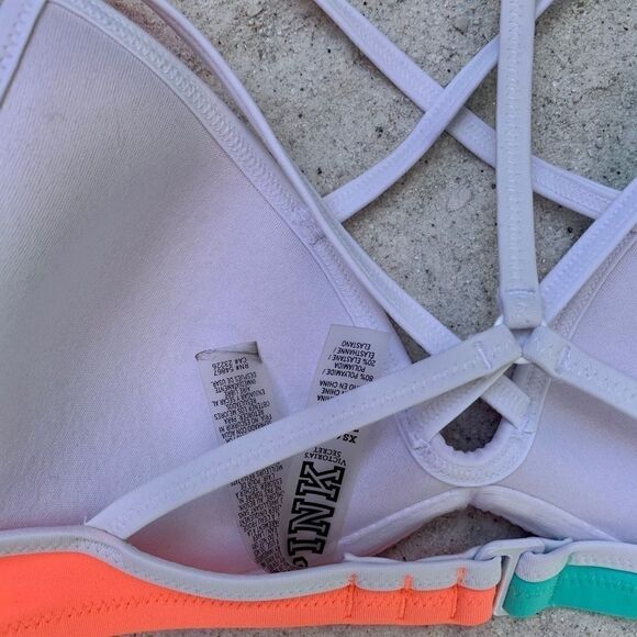 VICTORIAS SECRET PINK SWIM TOP SIZE XS NWOT - Picture 4 of 4